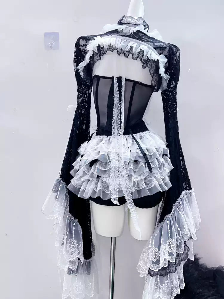 Lolita Dantel Fırfırlı Mini Elbise - ürün görseli 6