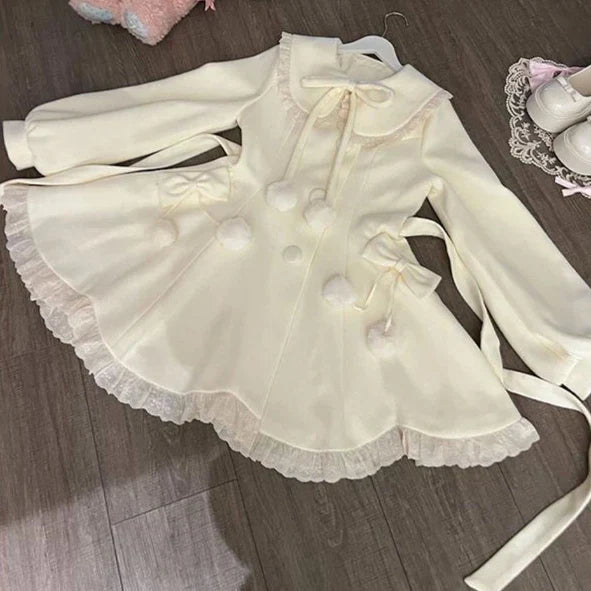 Japon Kawaii Zarif Kontrast Detaylı Lolita Elbise - ürün görseli 7