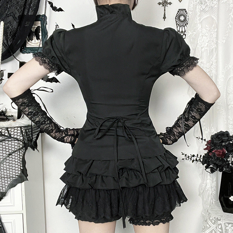 Eprolo Dar Kesim Şık Gömlek in a fitted design, featuring a classic collar and button-down front, displayed on a hanger.