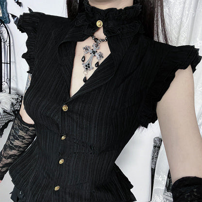 Vintage Dar Kesim Gömlek by eprolo featuring traditional patterns and a relaxed fit, displayed on a mannequin.