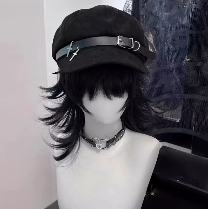 Eprolo Lolita dantel fiyonk beret şapka with lace and bow detail, stylish headwear for a chic, vintage-inspired look.