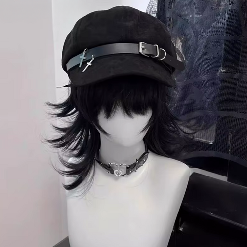 Eprolo Lolita dantel fiyonk beret şapka with lace and bow detail, stylish headwear for a chic, vintage-inspired look.