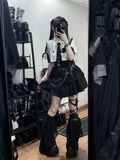 Harajuku Kemer Detaylı Mini Takım