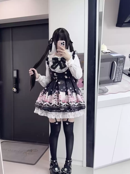 Vintage Sweet Lolita Katmanlı Elbise