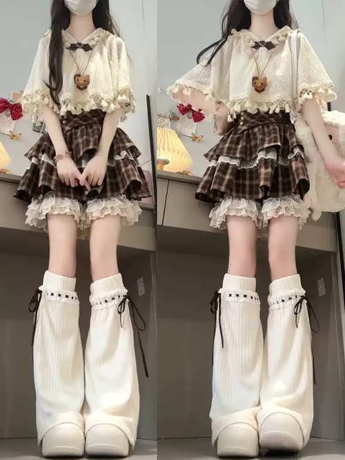 Vintage Ekoseli Lolita Set