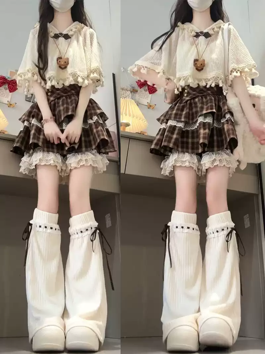 Vintage Ekoseli Lolita Set