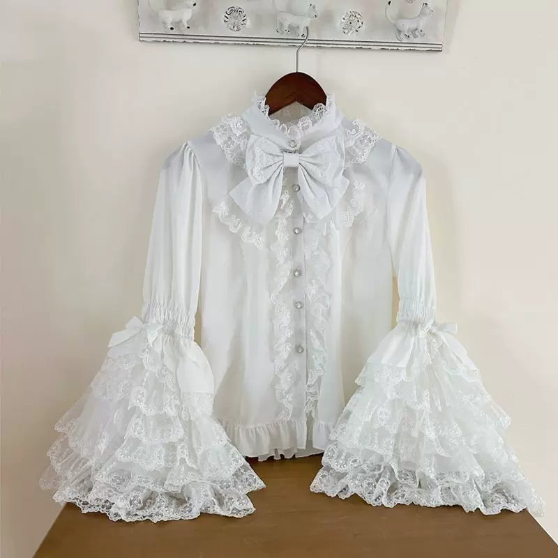 Kawaii Lolita Askılı Elbise / Gömlek Seti