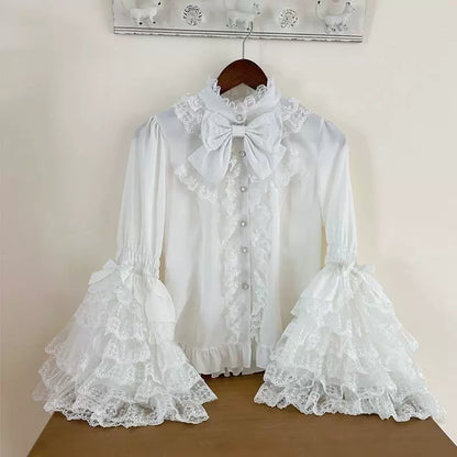 Kawaii Lolita Askılı Elbise / Gömlek Seti