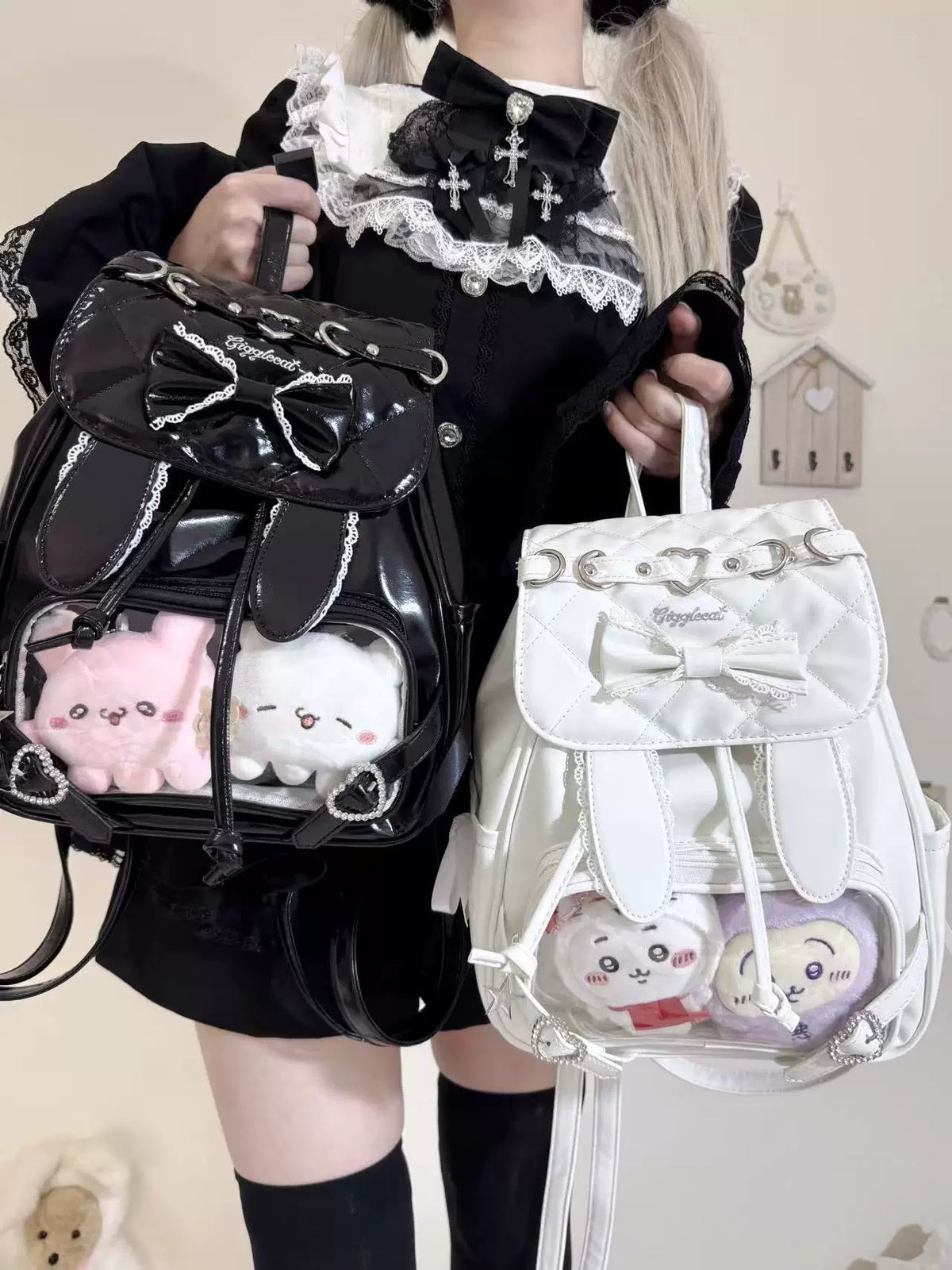 Tavşan Kulaklı Lolita Sırt Çantası - 7