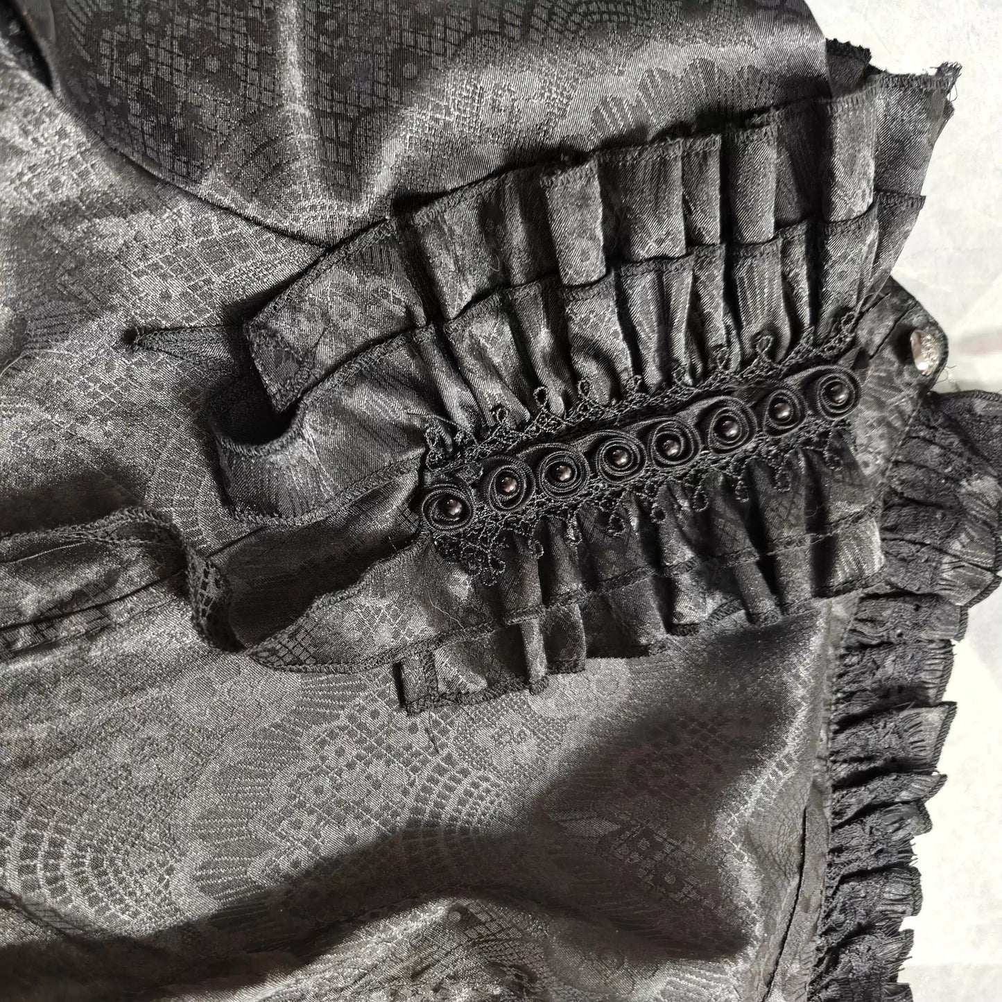 Victorian Gotik Uzun Kollu Bluz