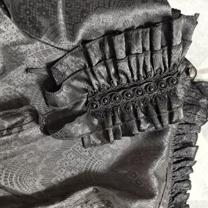Victorian Gotik Uzun Kollu Bluz