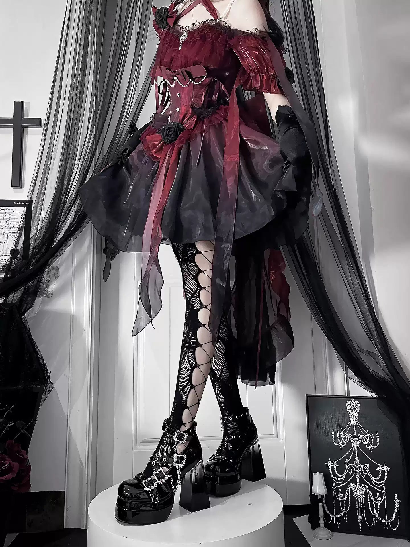 Punk Princess Zincirli Platform Heels