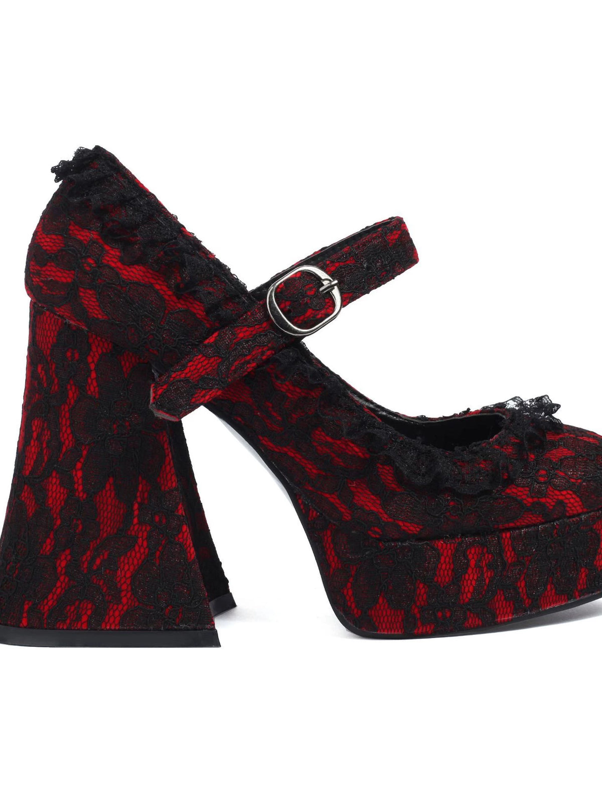 Lolita Dantel Mary Jane Platform Topuklu (35-43) - 3
