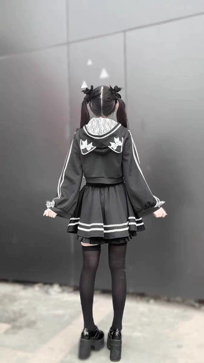 Kedi Kulaklı Japon Stil Takım