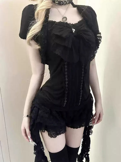 Raven Lace Üç Parça Takım