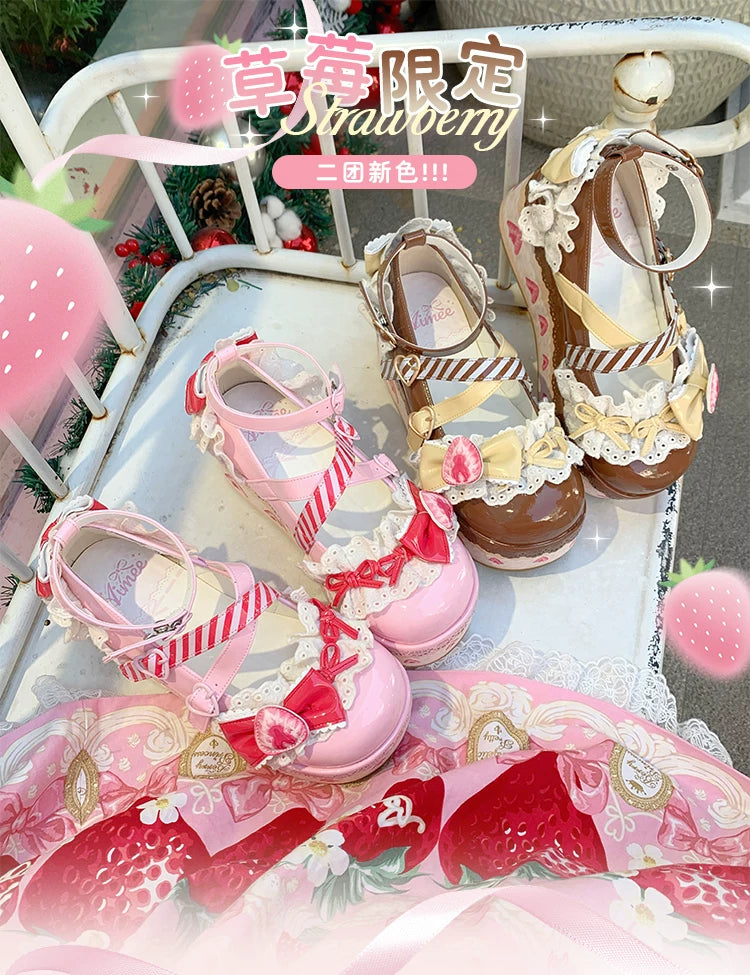 Strawberry Limited Lolita Platform Ayakkabı - 8