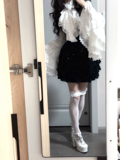 Gotik Haç Detaylı Platform Ayakkabı