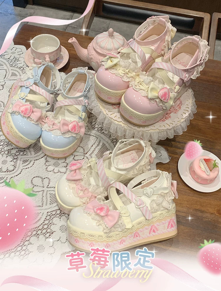 Strawberry Limited Lolita Platform Ayakkabı - 7