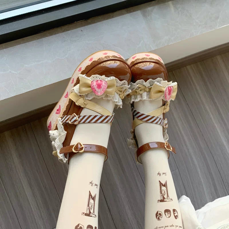 Strawberry Limited Lolita Platform Ayakkabı - 1
