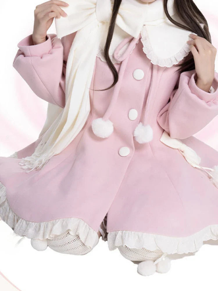 Japon Kawaii Zarif Lolita elbise with contrast details, featuring a cute and elegant design, by eprolo.