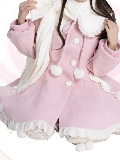 Japon Kawaii Zarif Lolita elbise with contrast details, featuring a cute and elegant design, by eprolo.