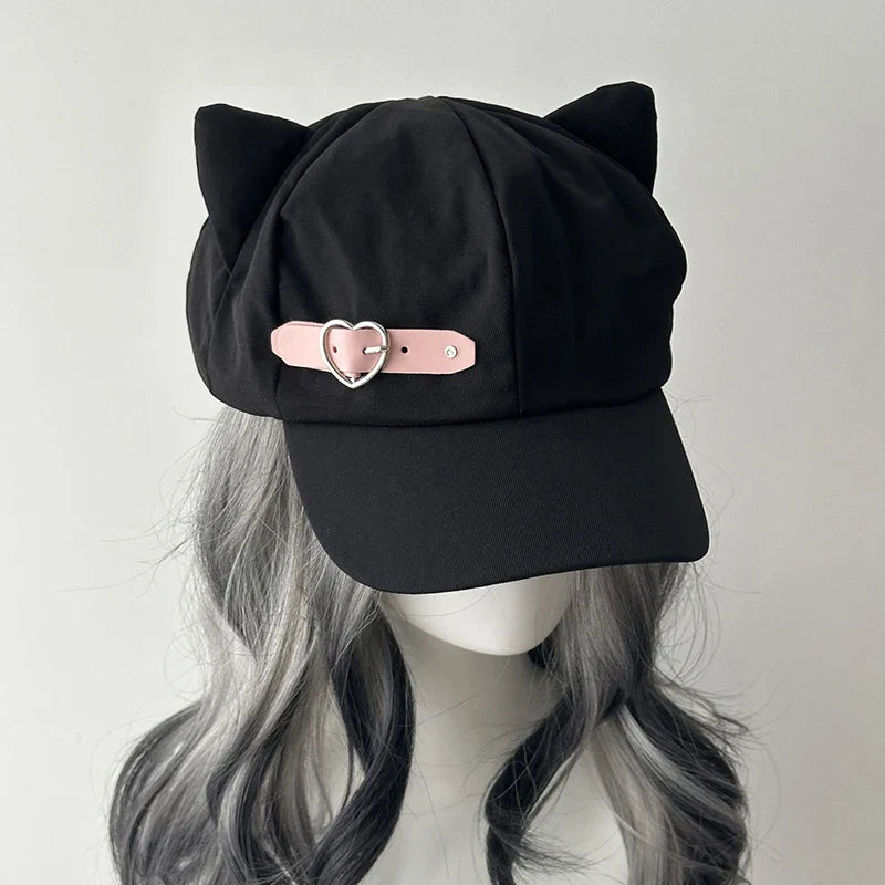 Eprolo Kedi Kulaklı Ressam Şapka featuring cat ear design and vibrant colors, ideal for creative artists and costume wear.