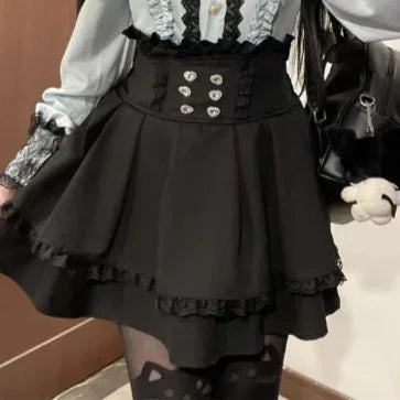 Jirai Kei Lolita Kawaii shirt and skirt set by eprolo, featuring colorful, cute, and stylish fabric with playful patterns.