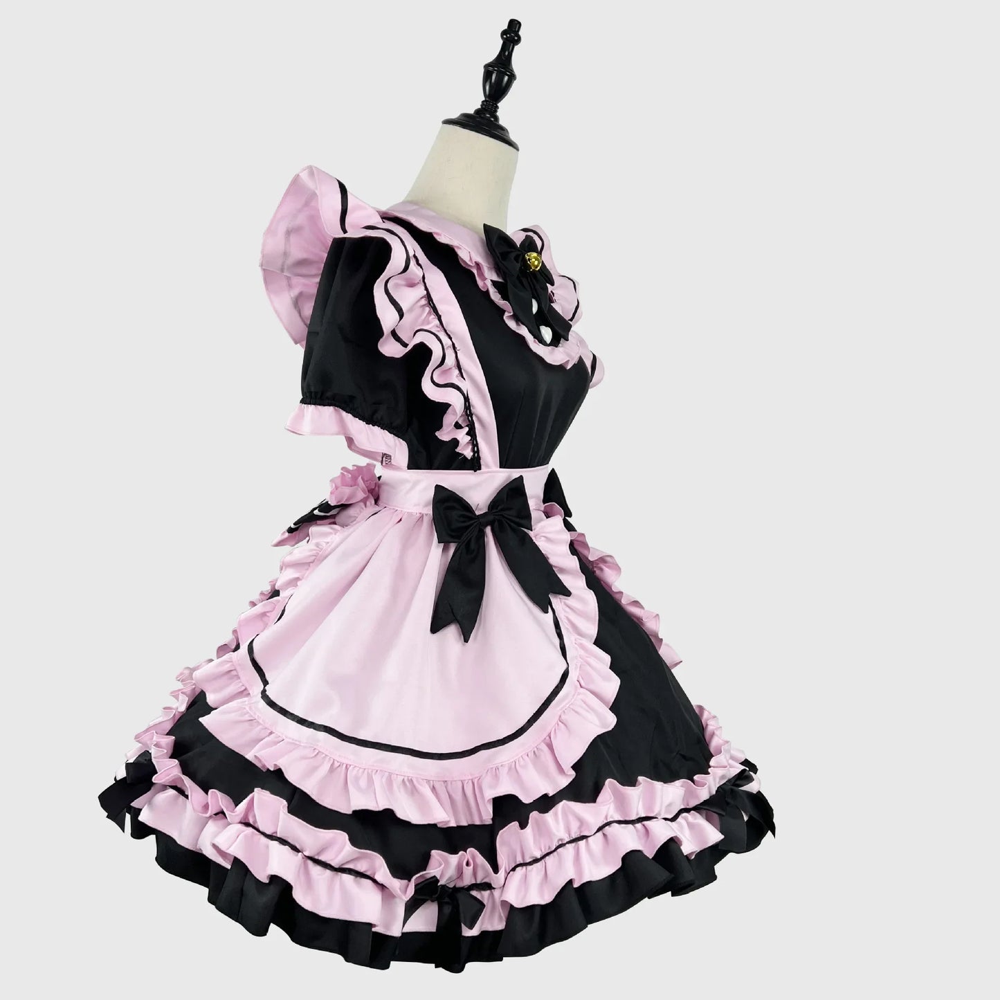 Kawaii maid cosplay dress by eprolo featuring a cute, pastel-colored design with frills and bow accents, perfect for cosplay events.