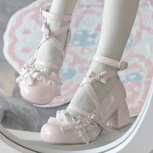 Elegant princess style high-heeled shoes by eprolo, featuring a pointed toe and sleek design for formal occasions.