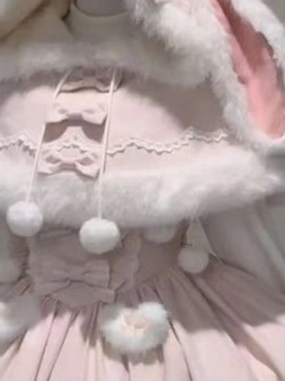 Cute Lolita dress set featuring rabbit details, by eprolo, with a charming design perfect for young girls.