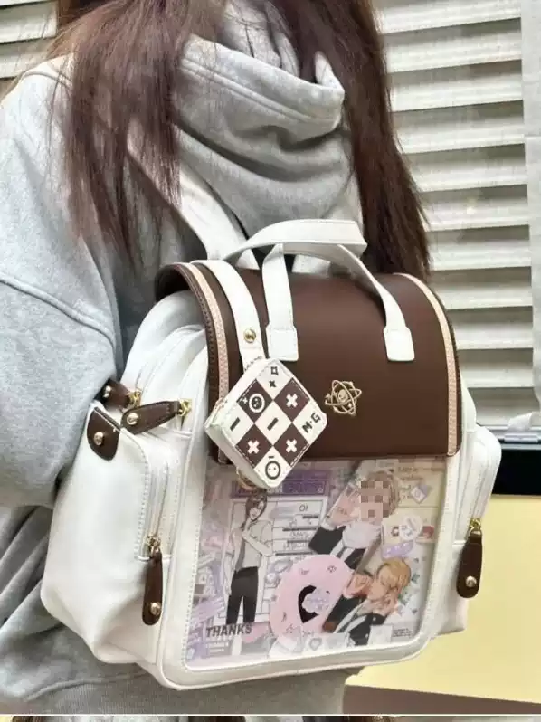 Şeffaf JK Soft Girl Ita Sırt Çantası – Büyük Kapasiteli