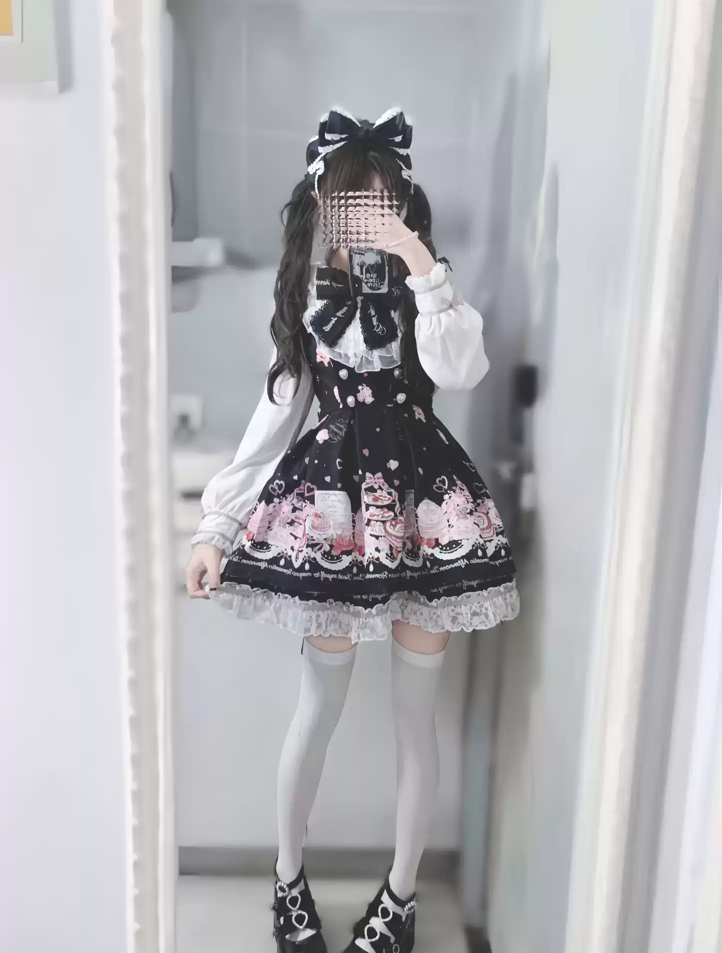 Vintage Sweet Lolita Katmanlı Elbise
