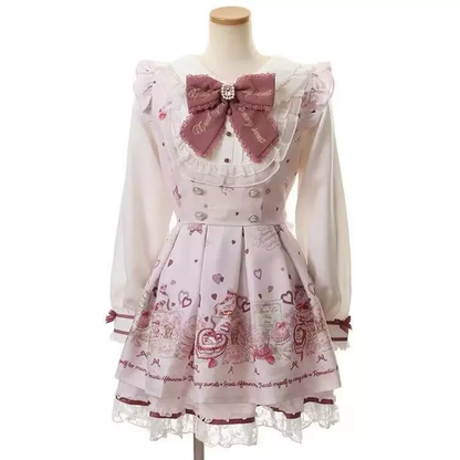 Vintage Sweet Lolita Katmanlı Elbise