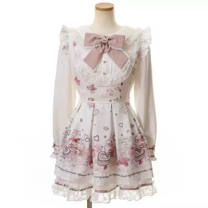 Vintage Sweet Lolita Katmanlı Elbise
