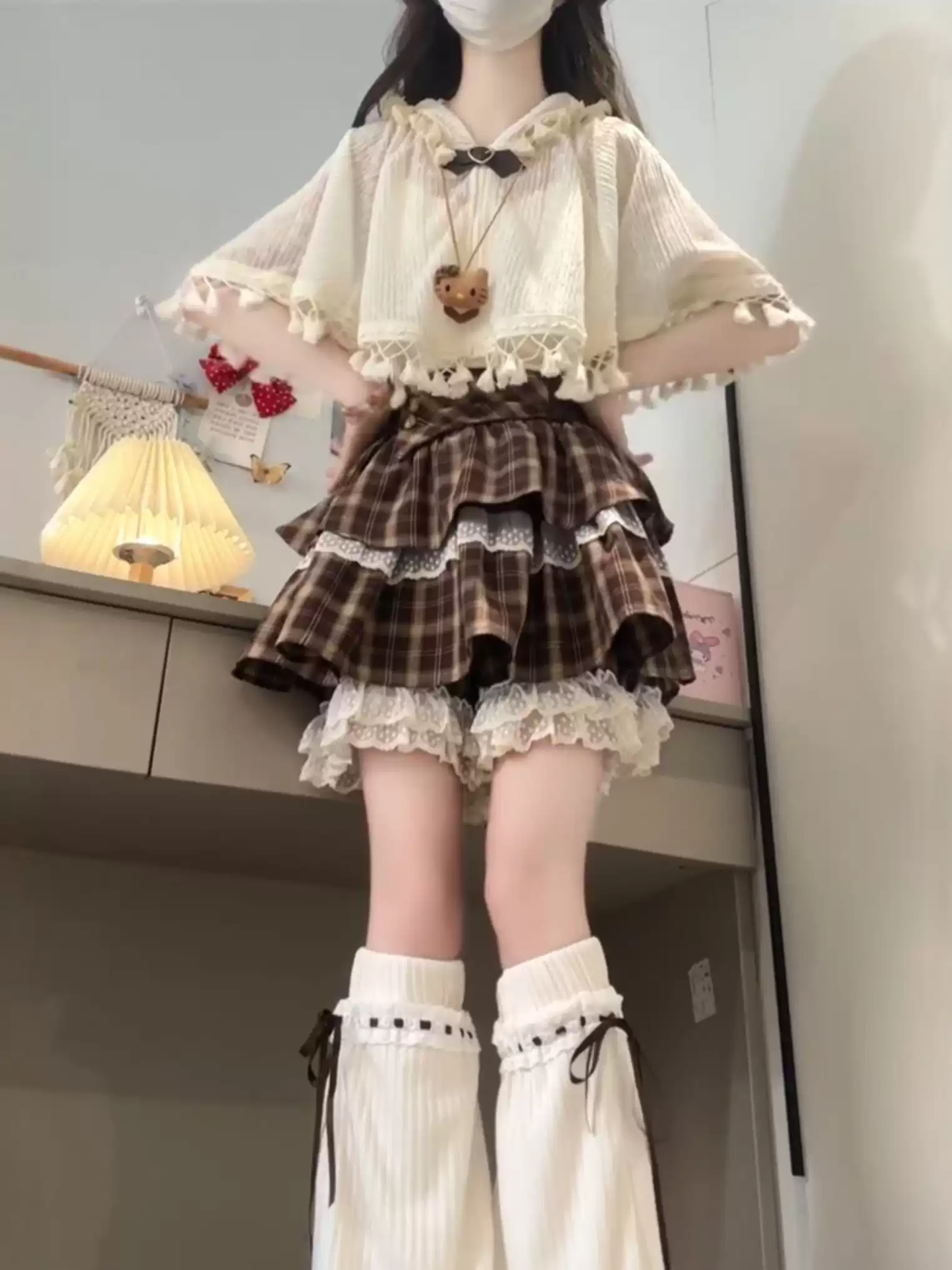 Vintage Ekoseli Lolita Set