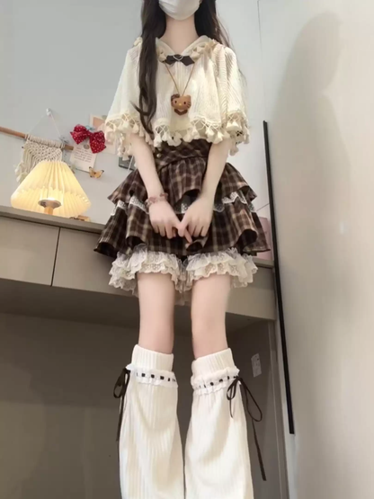 Vintage Ekoseli Lolita Set