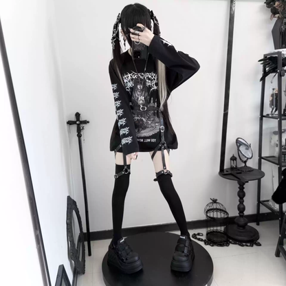 Uzun Oversize Gotik Tişört - ürün görseli 2