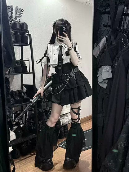 Harajuku Kemer Detaylı Mini Takım