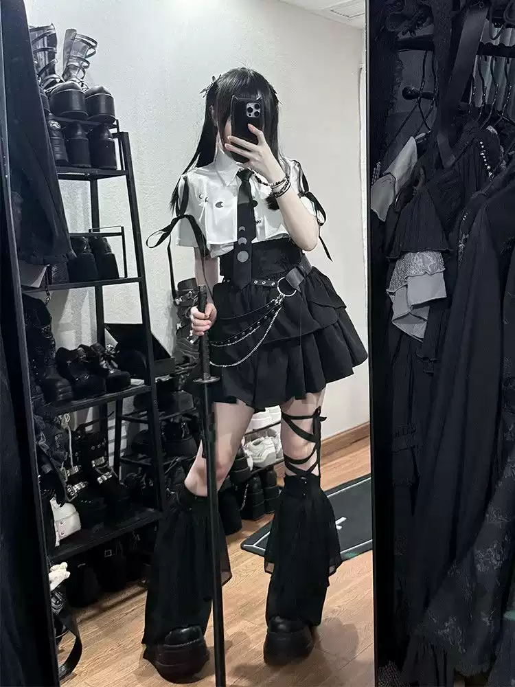 Harajuku Kemer Detaylı Mini Takım