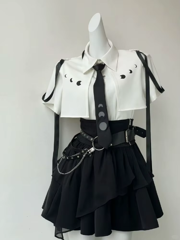 Harajuku Kemer Detaylı Mini Takım