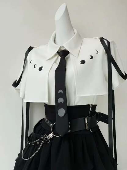 Harajuku Kemer Detaylı Mini Takım