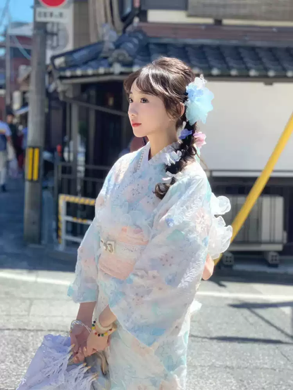 Japon Tarzı Dantel Kimono