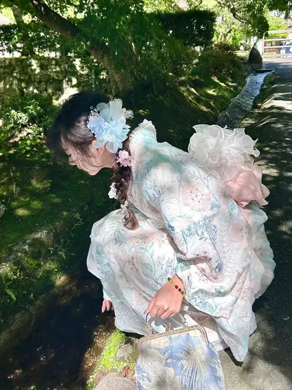 Japon Tarzı Dantel Kimono
