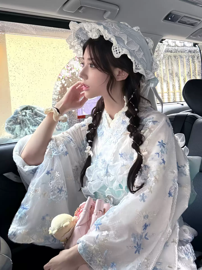 Dantel İşlemeli Kimono