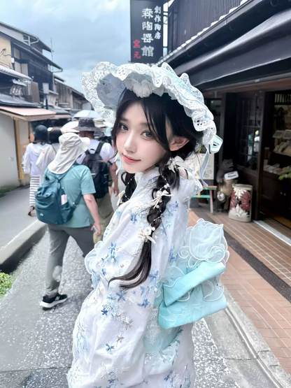 Dantel İşlemeli Kimono