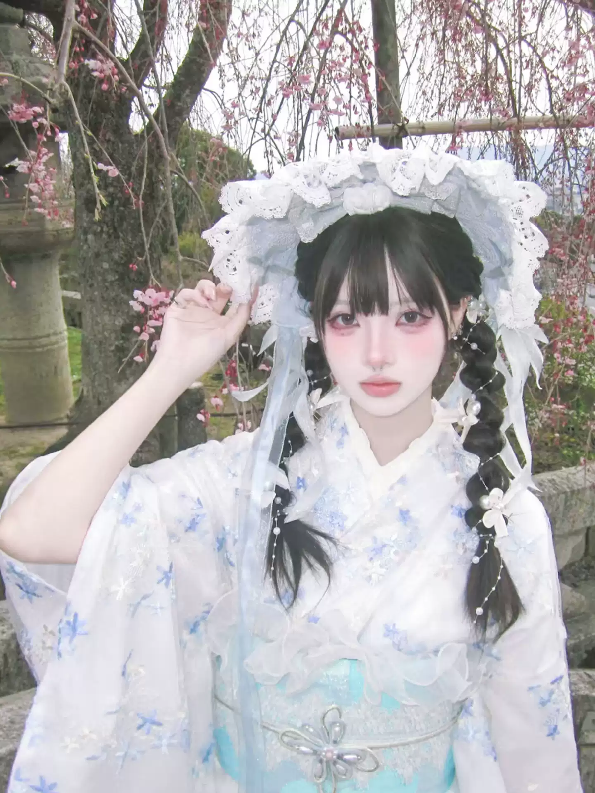 Dantel İşlemeli Kimono
