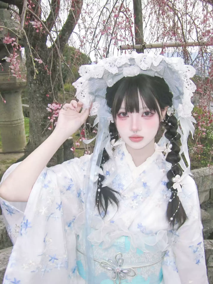 Dantel İşlemeli Kimono
