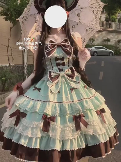 Pamuk Şeker Şirin Lolita Elbise Seti