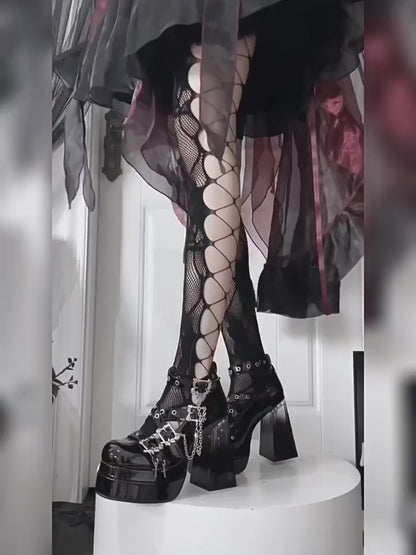 Punk Princess Zincirli Platform Heels